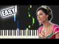 Speechless - Aladdin 2019 (Naomi Scott) | EASY PIANO TUTORIAL + SHEET MUSIC by Betacustic