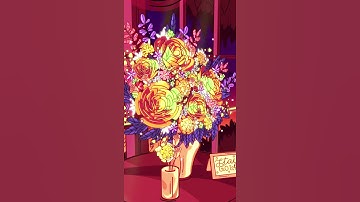 Golden Flowers in Blender with Grease Pencil -2D 3D Animation