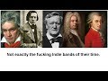 Buckley reads comments from classical musics