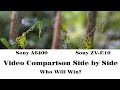 Sony A6400 vs Sony ZV-E10 | Side by Side Video Comparison | 4K
