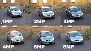 Gaia CCTV: What do megapixels mean to your CCTV system? Resolutions 1MP-8MP compared. screenshot 2