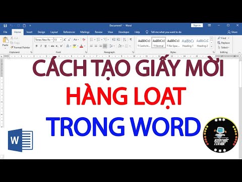 #1 Cách tạo giấy mời hàng loạt trong word Mới Nhất