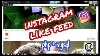 Instagram feed | Post Like with count | php | mysql | Realtime updated using ajax