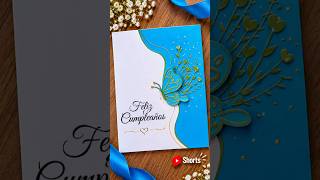 Birthday Card 🦋💙 | Tarjeta de Cumpleaños Hecha a Mano #birthdaycard