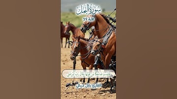 يا أيها النمل ادخلوا مساكنكم لا يحطمنكم سليمان وجنوده ..سورة النمل الاية 19 للقارئ بلال الدربالي