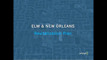 Elm and New Orleans Revitalization Plan Public Meeting June 18, 2019