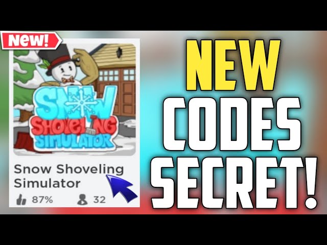 Roblox  Snow Shoveling Simulator Codes (Updated September 2023) - Hardcore  Gamer