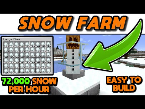 Minecraft Snow Farm Tutorial #shorts