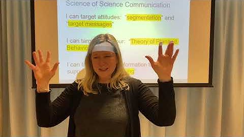 Special Topics in Science Communication 4 - Joan Leach on Persuasion