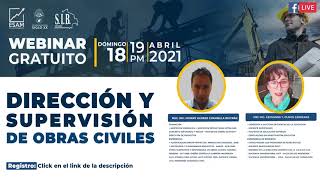 WEBINAR DIRECCIÓN Y SUPERVISIÓN DE OBRAS CIVILES -  ÁREA INGENIERIA screenshot 5