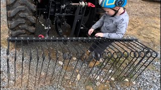 Will a pine straw needle rake prepare the ground for seeding?