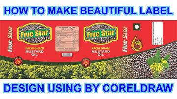 how to make beautiful label design using by coreldraw