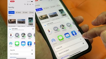 How to share a folder in Dropbox on iPhone