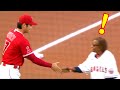 【shoheiotani】大谷がおばあちゃんと握手しかけた直後まさかの・・生の翔平のかっこよさに魅了され過ぎてこんな事になっちゃいました！