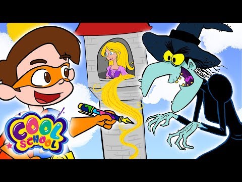 Drew Saves Rapunzel from the Evil Witch! | A Stupendous Drew Pendous Super Hero Story