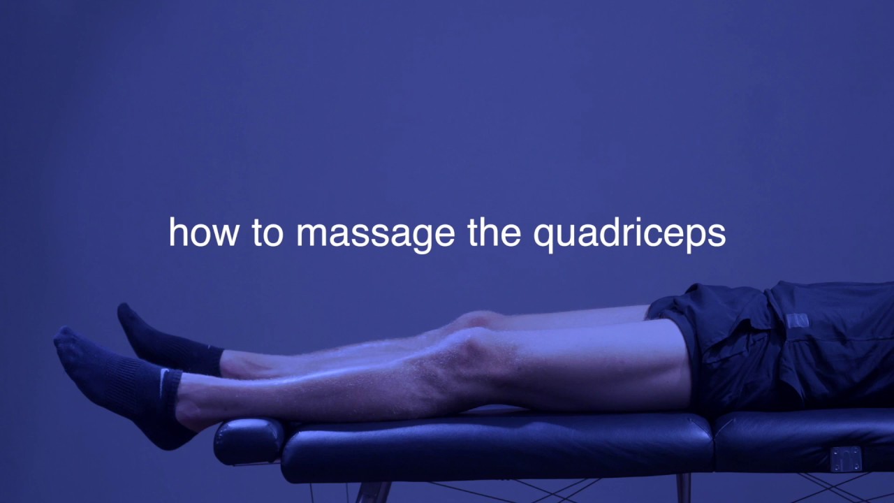 How To Massage The Quads With A Percussive Massager Deep Tissue