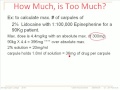 Calculating Maximum Doses of Anesthetic