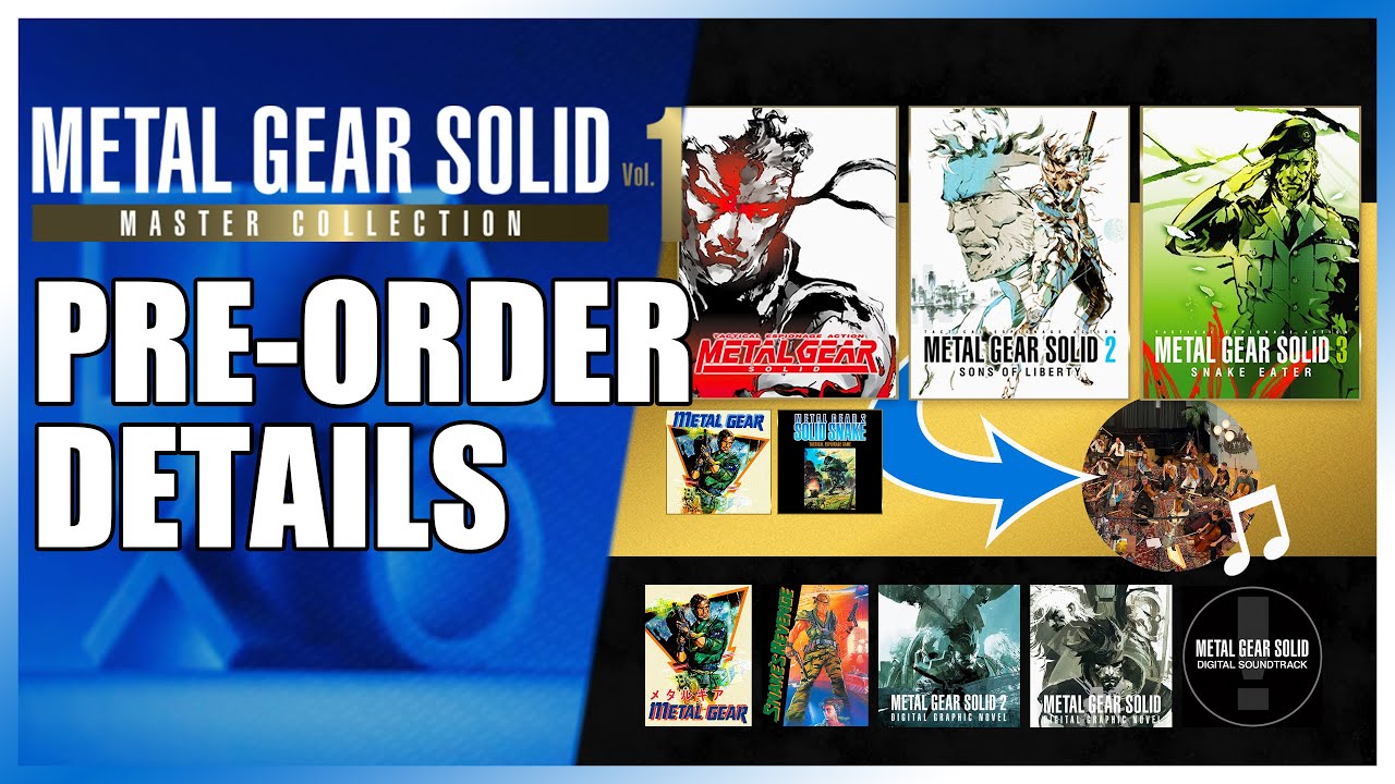 All Games & Bonuses in Metal Gear Solid: Master Collection Vol. 1
