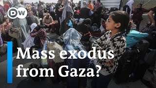 Egypt 'prepares to receive Palestinian refugees' along Gaza border | DW News