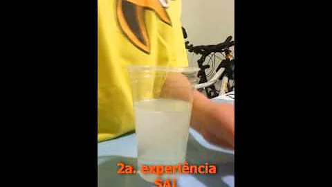 O que acontece quando misturamos água e sal?