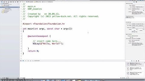 Классы и объекты в Objective C