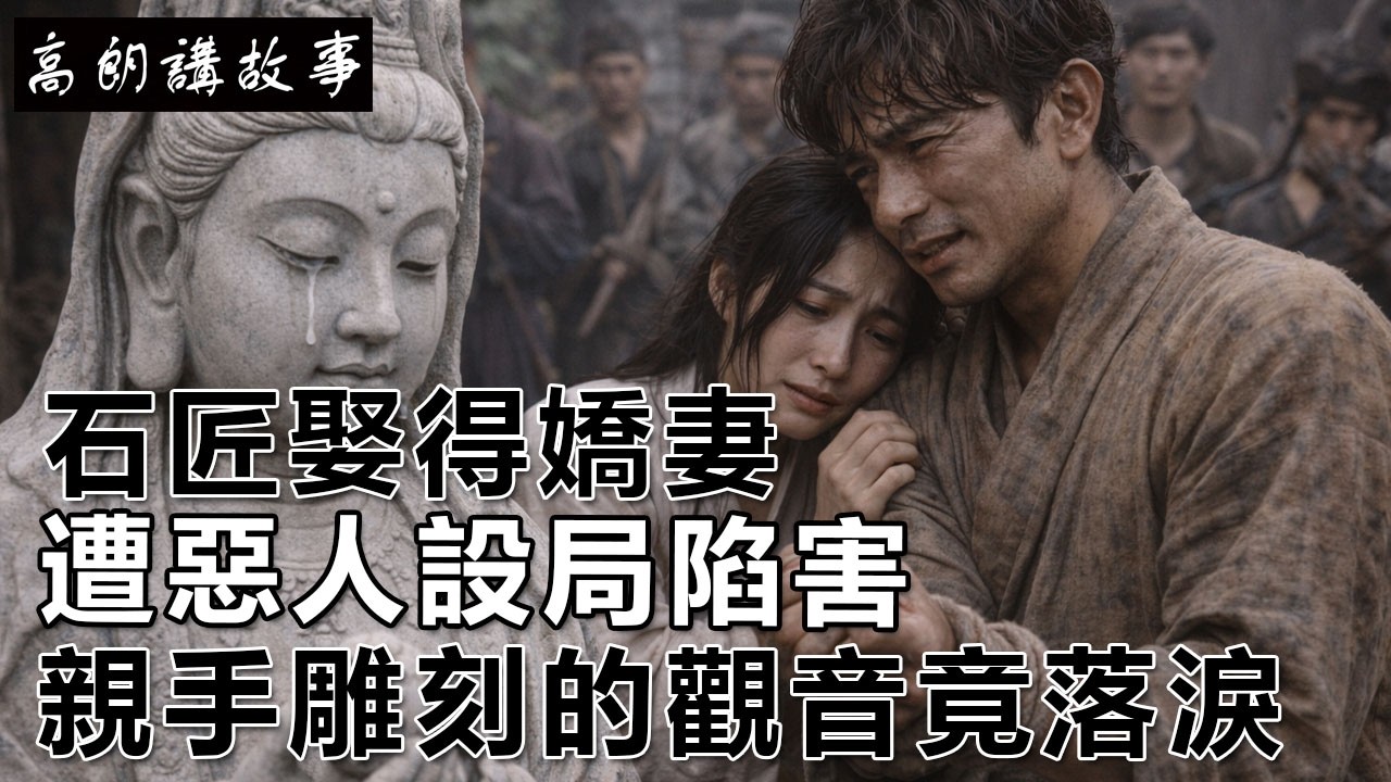 民間故事：石匠娶得嬌妻，遭惡人設局陷害，親手雕刻的觀音竟落淚