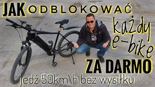 Jak odblokować rower elektryczny Jedź 50km\h bez wysiłku. (Przeczytaj opis pod filmem)