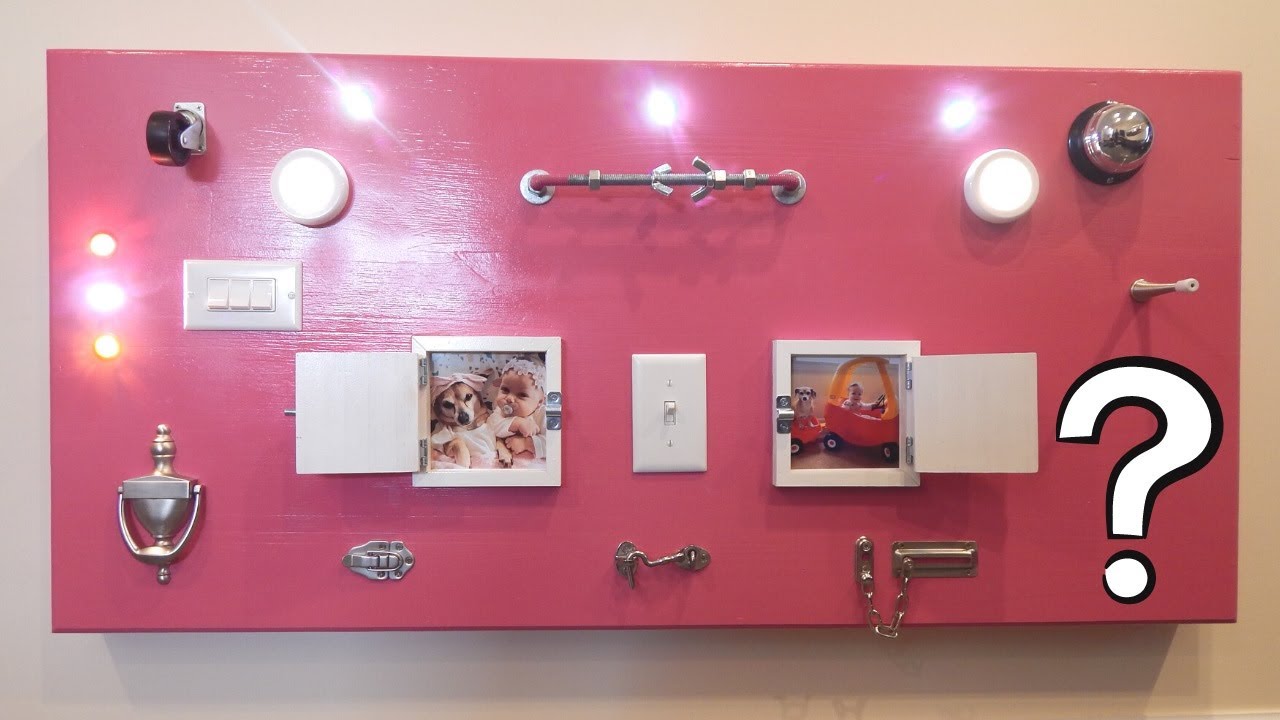 Ultimate Busy Board Lights, Doors, Sounds, Latches, Personalized with Pictures! YouTube