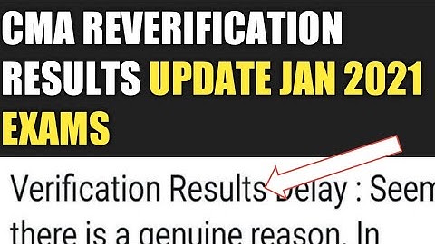 CMA REVERIFICATION RESULTS JAN
