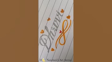 Dhruvi Name Art #shorts #ytshorts