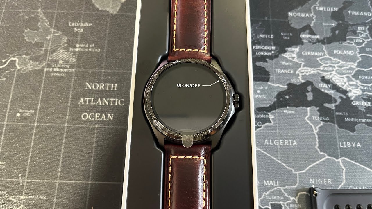 Berfine Quick Release Retro Leather Band for TicWatch 5 Pro