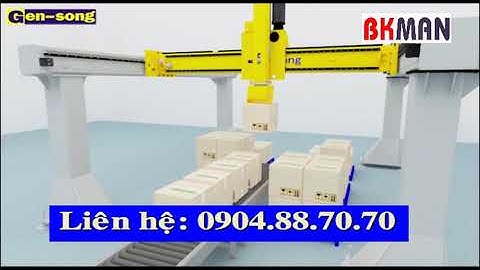 robot xếp hàng lên pallet - Liên hệ: 0904887070