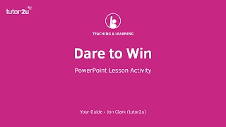 Powerpoint Lesson Activity - Dare To Win