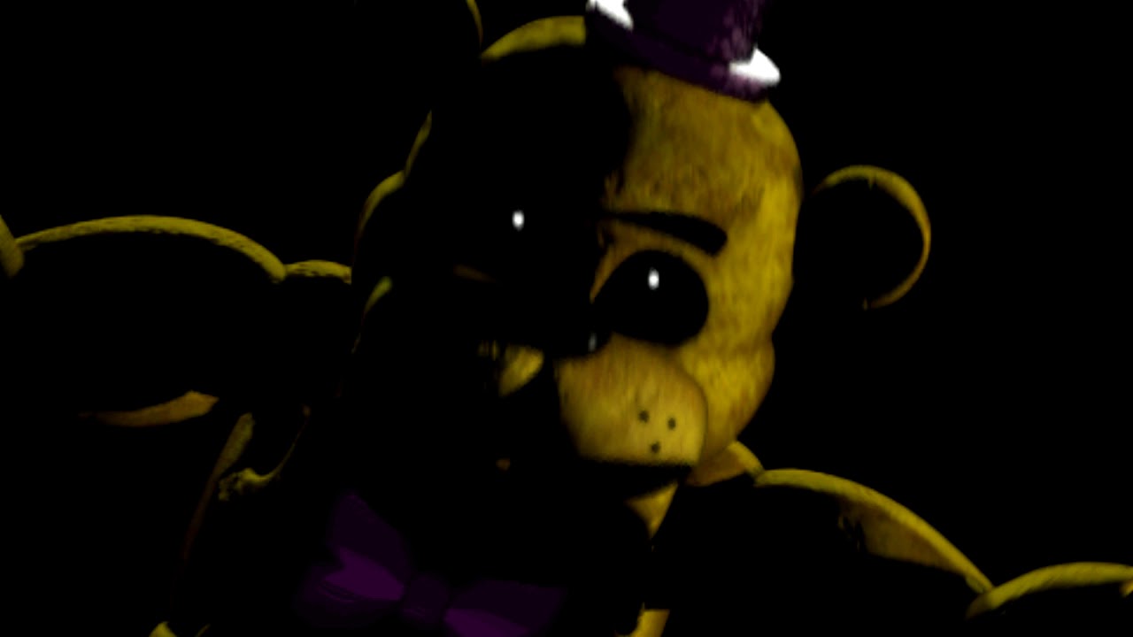 Fredbear jump-scare, showing hat. - post - Imgur