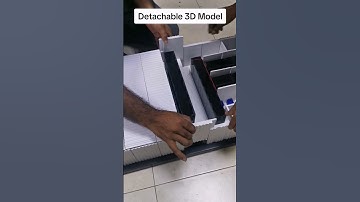 Made a Detachable 3D model of 1m in length. #3dprinting #miniature #architecture