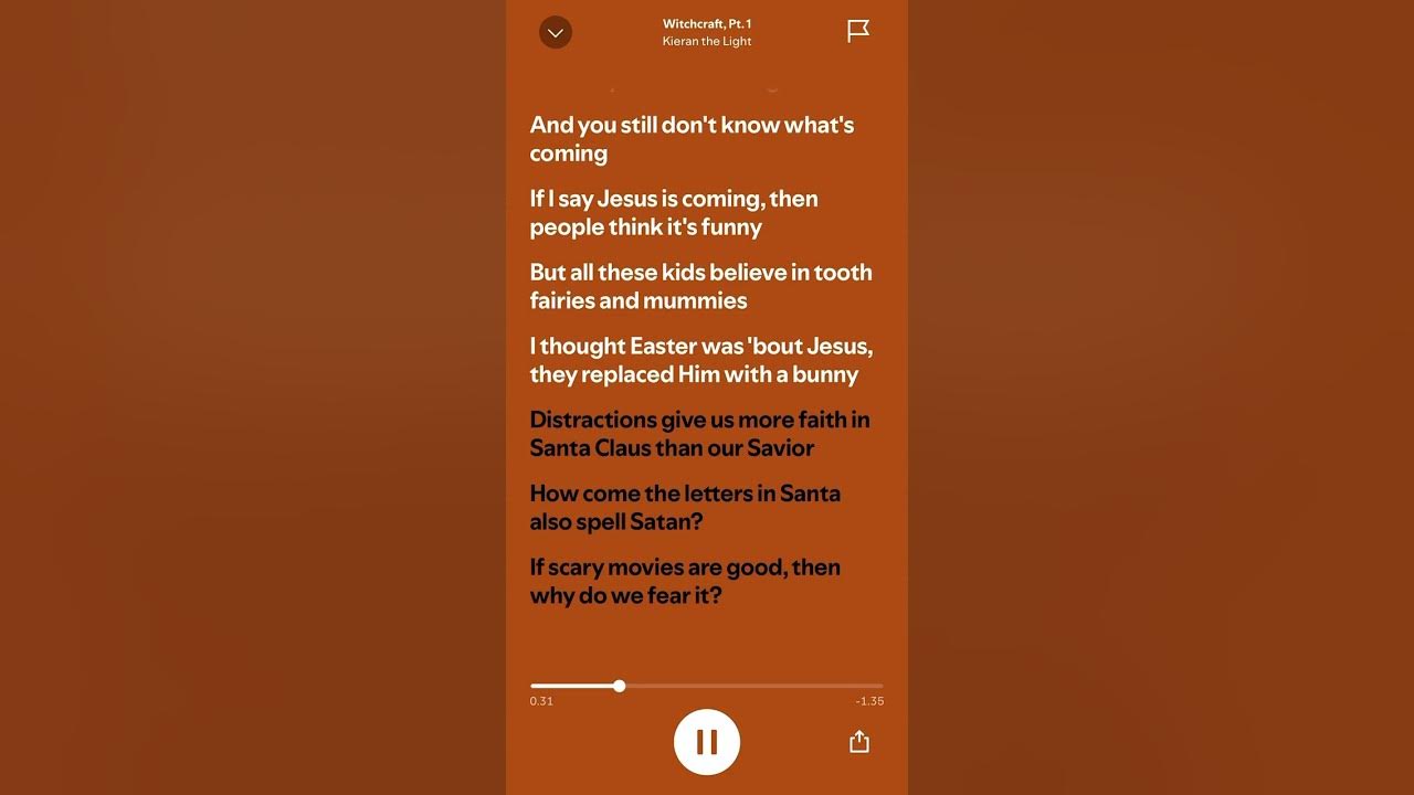 Witchcraft, pt 1 Kieran the light #spotifylink #lyrics #spotify #foryou #music #audio #spotfy #song