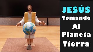 Cómo hacer a Jesús en plastilina tomando al  Planeta Tierra  en sus manos