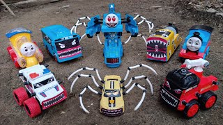 Sulap Merakit Mainan Kereta Api Thomas and Friends, Upgrade Kereta Api Thomas Robot Laba-laba