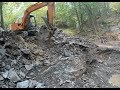 Digging out a quarry