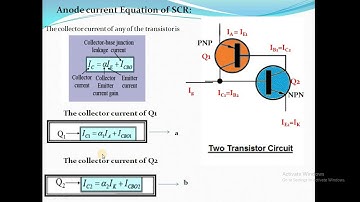 Two Transistor Analogy of SCR