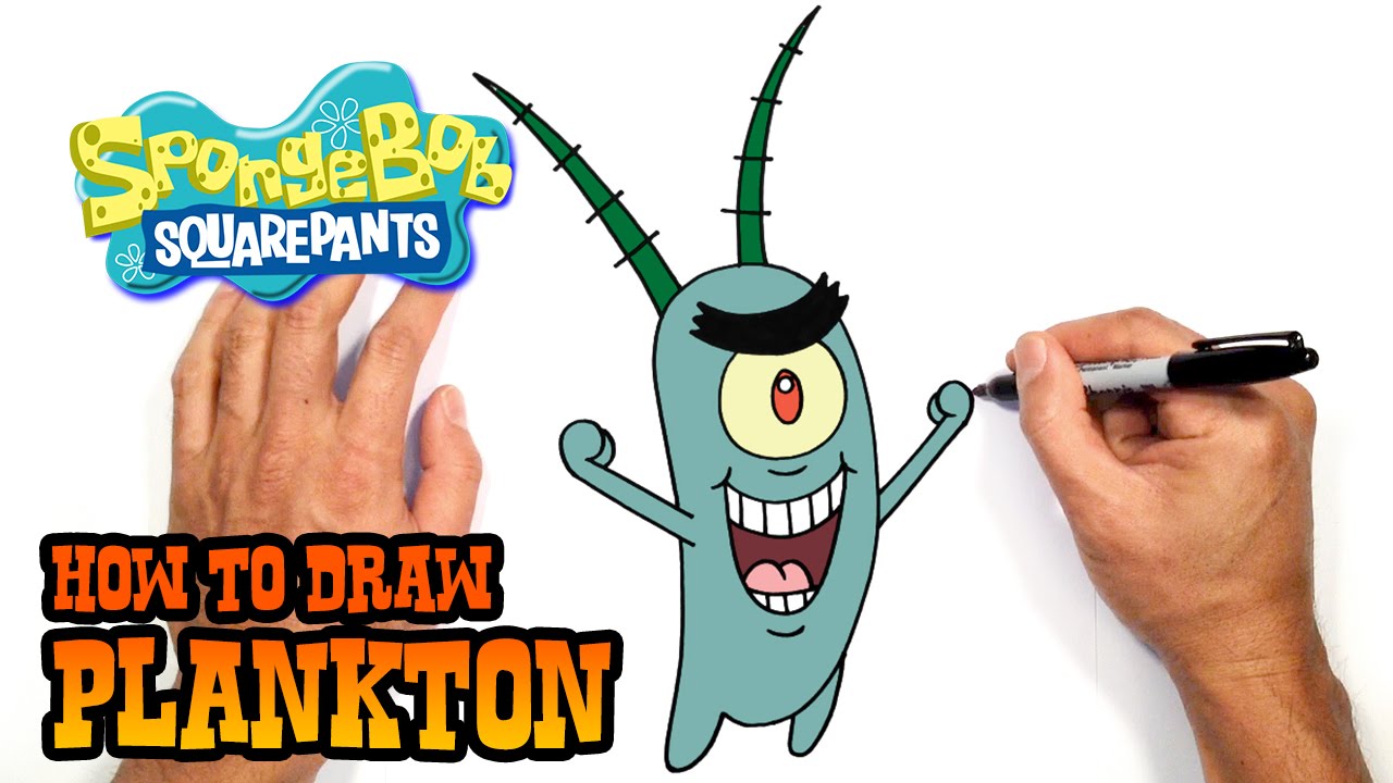 How to Draw Plankton  Spongebob Squarepants 