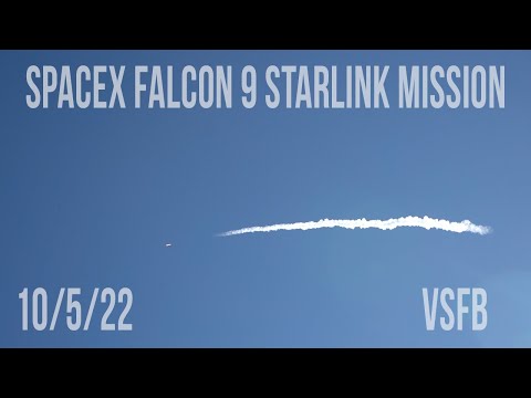 SpaceX Falcon 9 Starlink Mission | 10/5/22 | Vandenberg Space Force Base