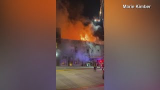 Crews battle fire in Waukon