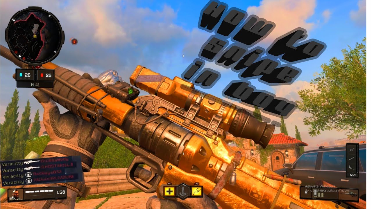 How to quickscope CORRECTLY in COD BO4 YouTube