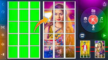 Grid style whatsapp status video making part - 2 in kinemaster in telugu