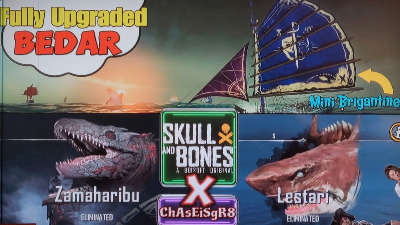 Skull and Bones ☠️ Fully Upgraded Bedar 🛶 Zamaharibu ️ Lestari (Solo) 🦈 ...
