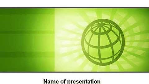 Olive Globe PowerPoint Template by PoweredTemplate.com