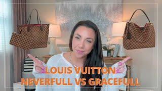 LOUIS VUITTON NEVERFULL MM VS GRACEFUL MM!! WHICH IS THE ONE TO GET!!