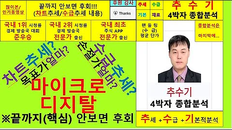 마이크로디지탈(305090)향후주가전망및4박자종합분석 추수기(추수)전문가