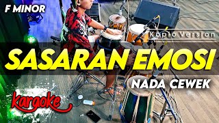 Download Lagu SASARAN EMOSI KARAOKE NADA CEWEK / WANITA VERSI DANGDUT KOPLO TERBARU 2026 CHORD F MINOR MP3